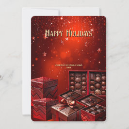 Tarjeta de Navidad de Chocolate Dulce