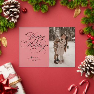 Tarjeta de Navidad de Colaje de Fotos con Letra El