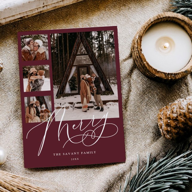 Tarjeta de Navidad de Colaje de Fotos Múltiples Me (Subido por el creador)