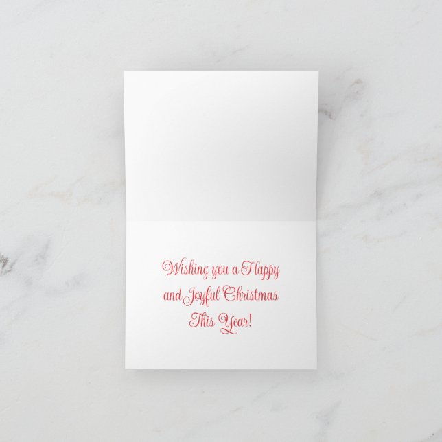 Tarjeta de Navidad de Colibrí (Interior)