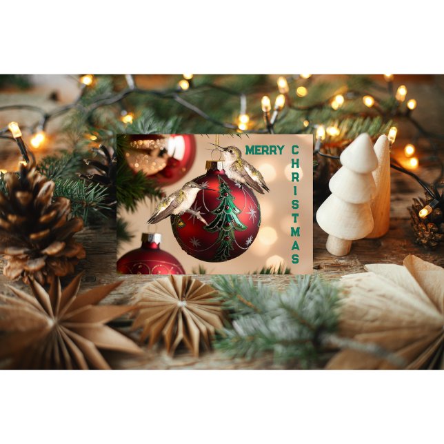 Tarjeta de Navidad de Colibrí (Subido por el creador)