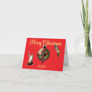 Tarjeta de Navidad de Colibrí