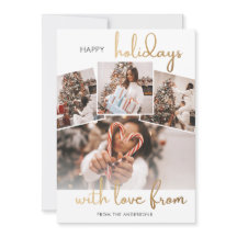 Tarjeta de Navidad de Collage de Fotos Familiares