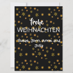 Tarjeta de Navidad de conciliación Frohe Wiihnacht
