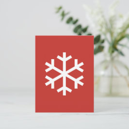 Tarjeta de Navidad de copo de nieve