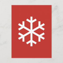 Tarjeta de Navidad de copo de nieve