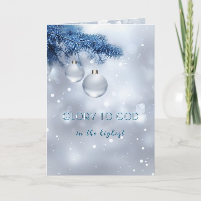 Tarjeta de Navidad de Copo de Nieve de Invierno (Anverso)
