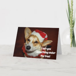 Tarjeta de Navidad de Corgi