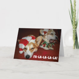 Tarjeta de Navidad de Corgi