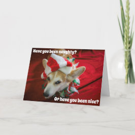 Tarjeta de Navidad de Corgi