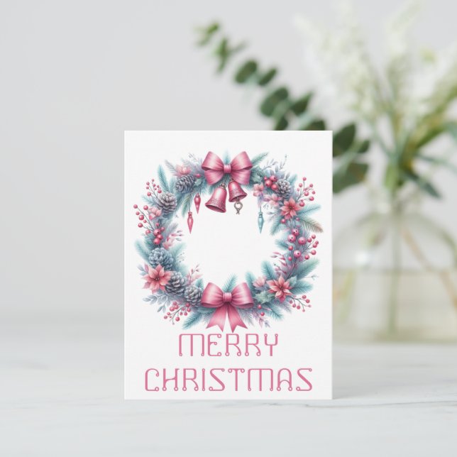 Tarjeta de Navidad de Corona (Anverso de pie)