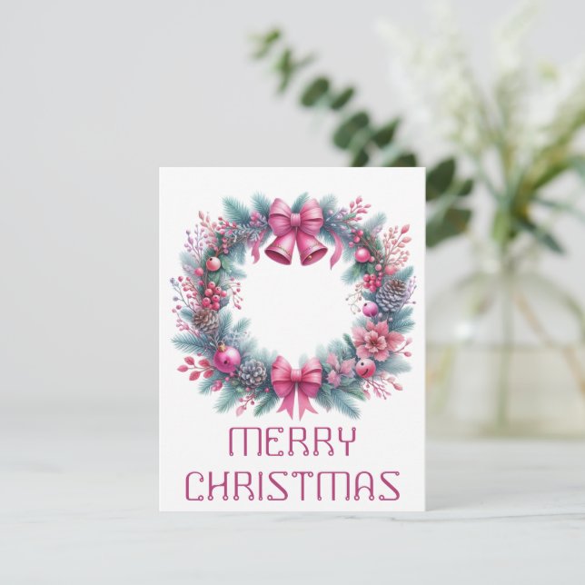 Tarjeta de Navidad de Corona (Anverso de pie)