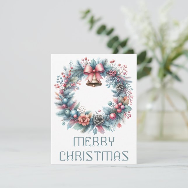 Tarjeta de Navidad de Corona (Anverso de pie)