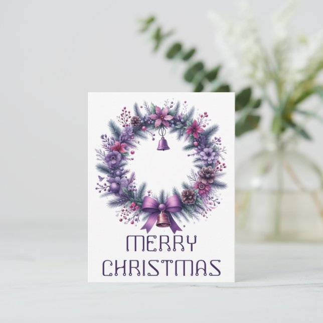 Tarjeta de Navidad de Corona (Anverso de pie)
