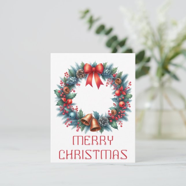 Tarjeta de Navidad de Corona (Anverso de pie)