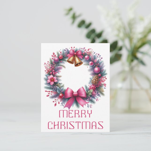 Tarjeta de Navidad de Corona (Anverso de pie)
