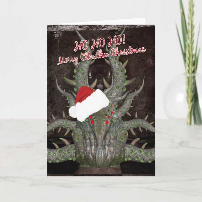 Tarjeta de Navidad de Cthulhu - Cthulhu (Anverso)