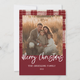 Tarjeta de Navidad de Cuadro con Foto