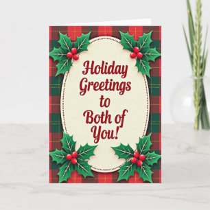 Tarjeta de Navidad de Cuadros
