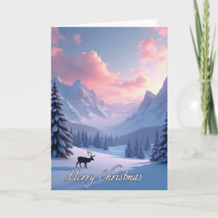 Tarjeta de Navidad de Cumbres Majestuosas