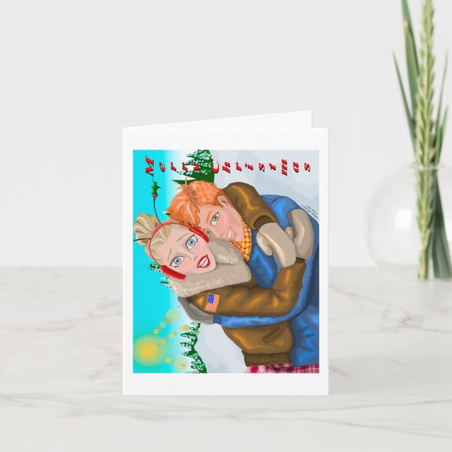 Tarjeta de Navidad de Cumpleaños Doblada de Nosotr (Anverso)