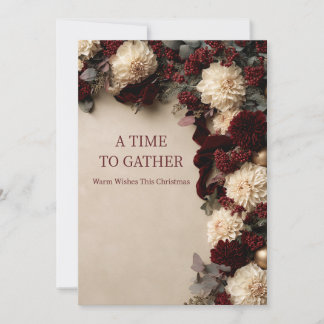 Tarjeta de Navidad de Dahlia de Navidad: Un Moment
