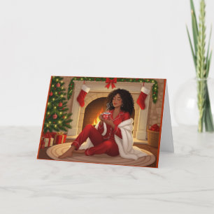 Tarjeta de Navidad de Descanso y Renovación