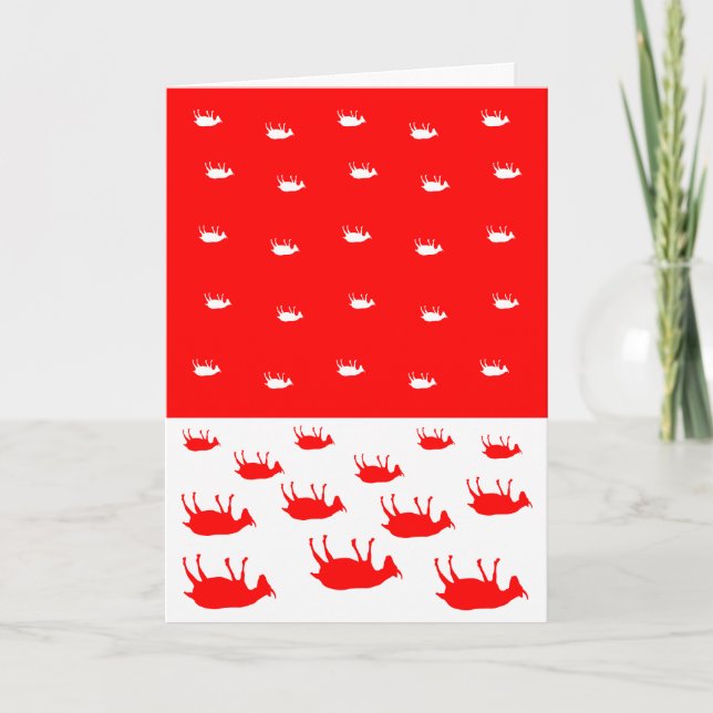 Tarjeta de Navidad de desfallecimiento de las (Anverso)