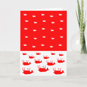 Tarjeta de Navidad de desfallecimiento de las