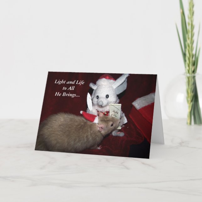 Tarjeta de Navidad de Despereaux (Anverso)