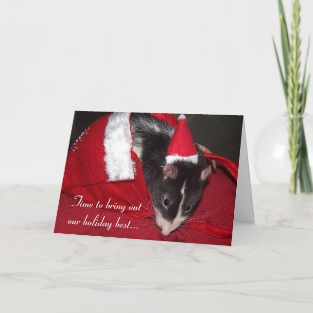 Tarjeta de Navidad de Edison (Anverso)