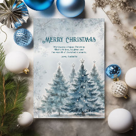 Tarjeta de Navidad de Elegante País de las Maravil