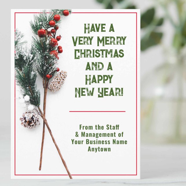 Tarjeta de Navidad de empresa con estilo y gusto (Subido por el creador)