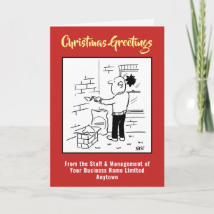 Tarjeta de Navidad de Empresa de Mantenimiento de