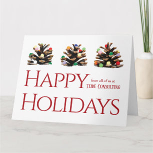 Tarjeta de Navidad de empresa moderna