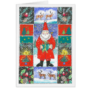 Tarjeta de Navidad de encargo del "edredón"