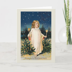 Tarjeta de Navidad de época "Gesegnete Weihnachten