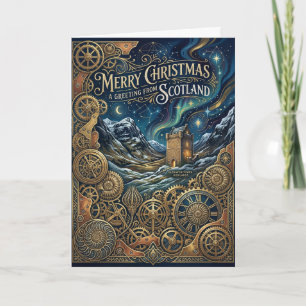 Tarjeta de Navidad de Escocia Celta