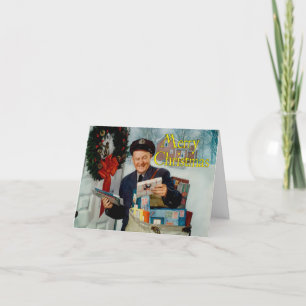 Tarjeta de Navidad de estilo retro "Correo de Navi