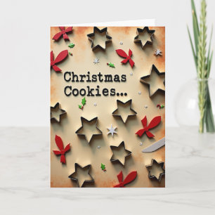 Tarjeta de Navidad de Estrella de Repostería