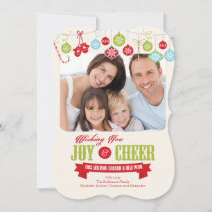 Tarjeta de Navidad de familia linda