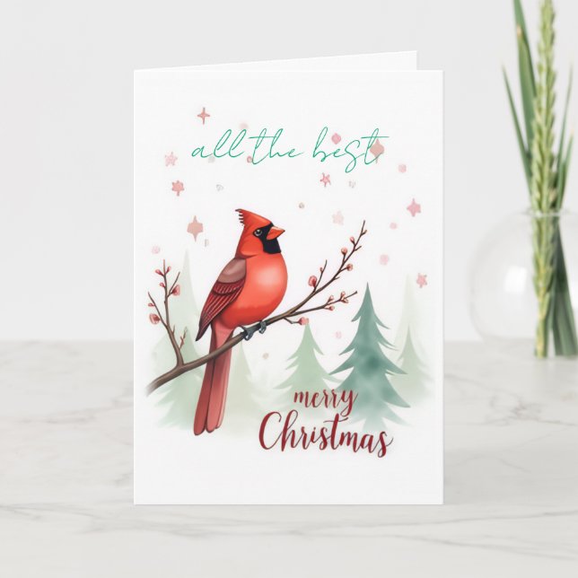 tarjeta de navidad de felicitación (Anverso)