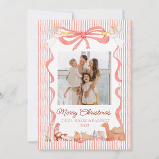 Tarjeta de Navidad de Felicitación con Foto de la 