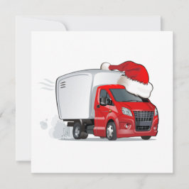 Tarjeta de Navidad de felicitación de dibujos anim