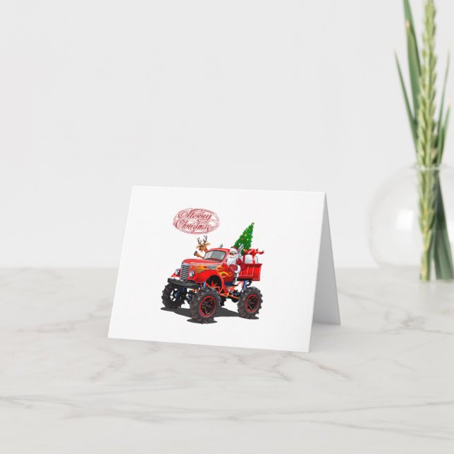 Tarjeta de Navidad de felicitación de dibujos anim (Anverso)