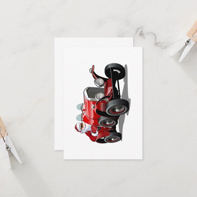 Tarjeta de Navidad de felicitación de dibujos anim (Anverso/Reverso In Situ)