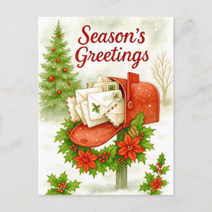 Tarjeta de Navidad de Felicitación de Temporada