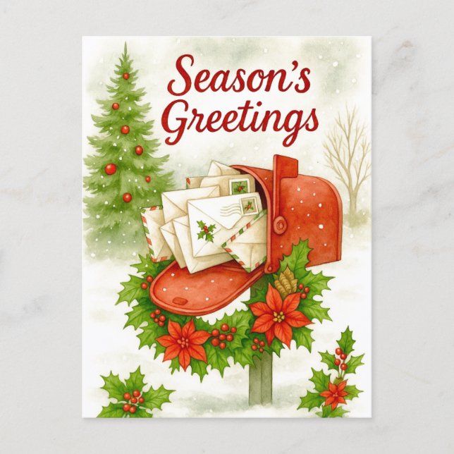 Tarjeta de Navidad de Felicitación de Temporada (Anverso)