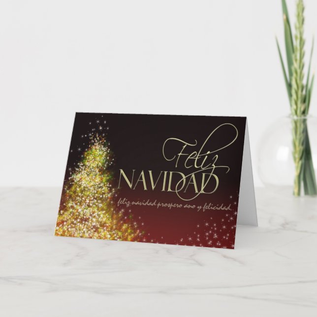Tarjeta de Navidad de Feliz Navidad (Anverso)