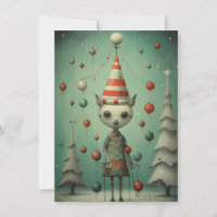 Tarjeta de Navidad de Fenómeno de Carnaval